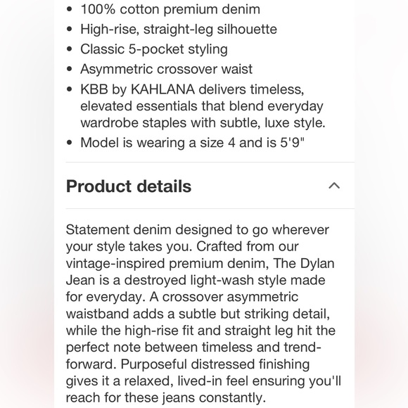 KBB by KAHLANA Women's Mid-Rise
Tapered Leg 'The Dylan Jean' - Light Wash new 🆕 - Picture 4 of 6